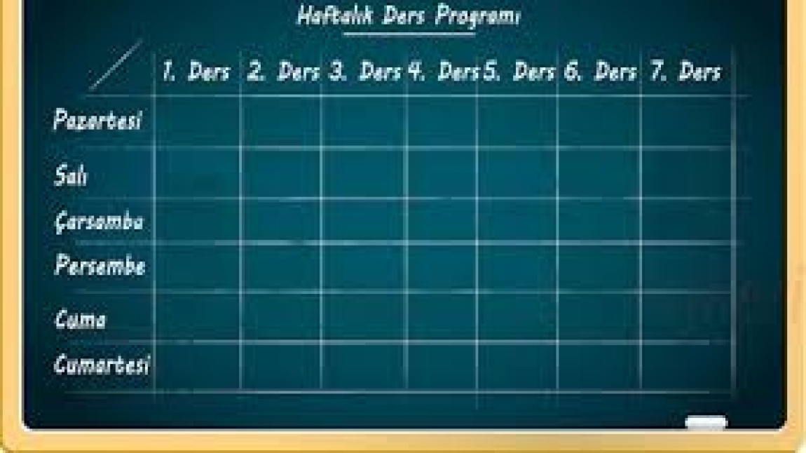 SINIF DERS PROGRAMLARI 